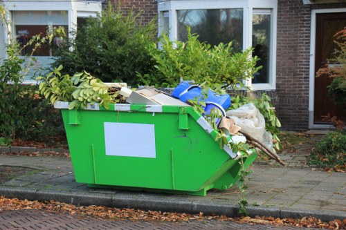 Garden clearance team at work in Hatch End